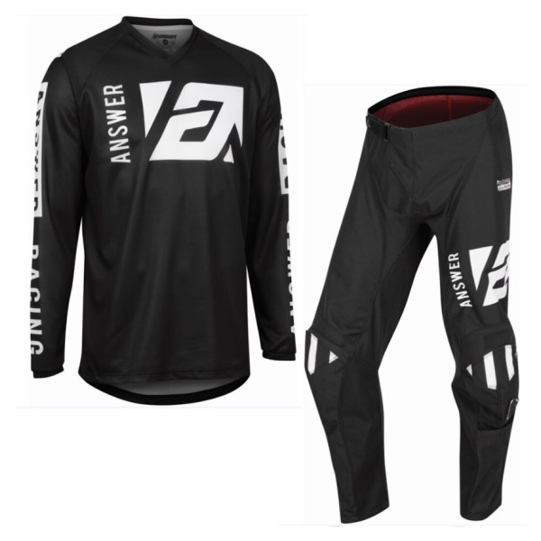 Answer Racing Answer syncron merge motocross pant & jersey kit black/white